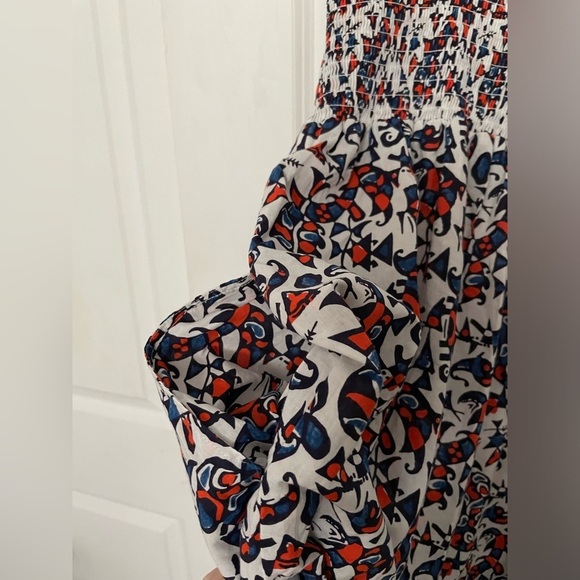 XIRENA LOLITA DRESS AMALFI BLUE pocket maxi dress L - Picture 7 of 12